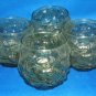 GLASSWARE AS SHOWN~SET OF 4 BUMPY TUMBLERS GLASSES