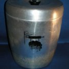 COOKIE JAR AS SHOWN~VINTAGE WEST BEND ALUMINUM CANISTER
