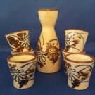 JAPANESE SAKI  CUP PITCHER SET OF SEVEN