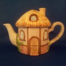 DECORATIVE TEA POT LITTLE THATCHED ROOF  HOUSE