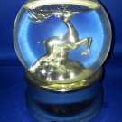 GOLDEN REINDEER SNOW GLOBE DOME