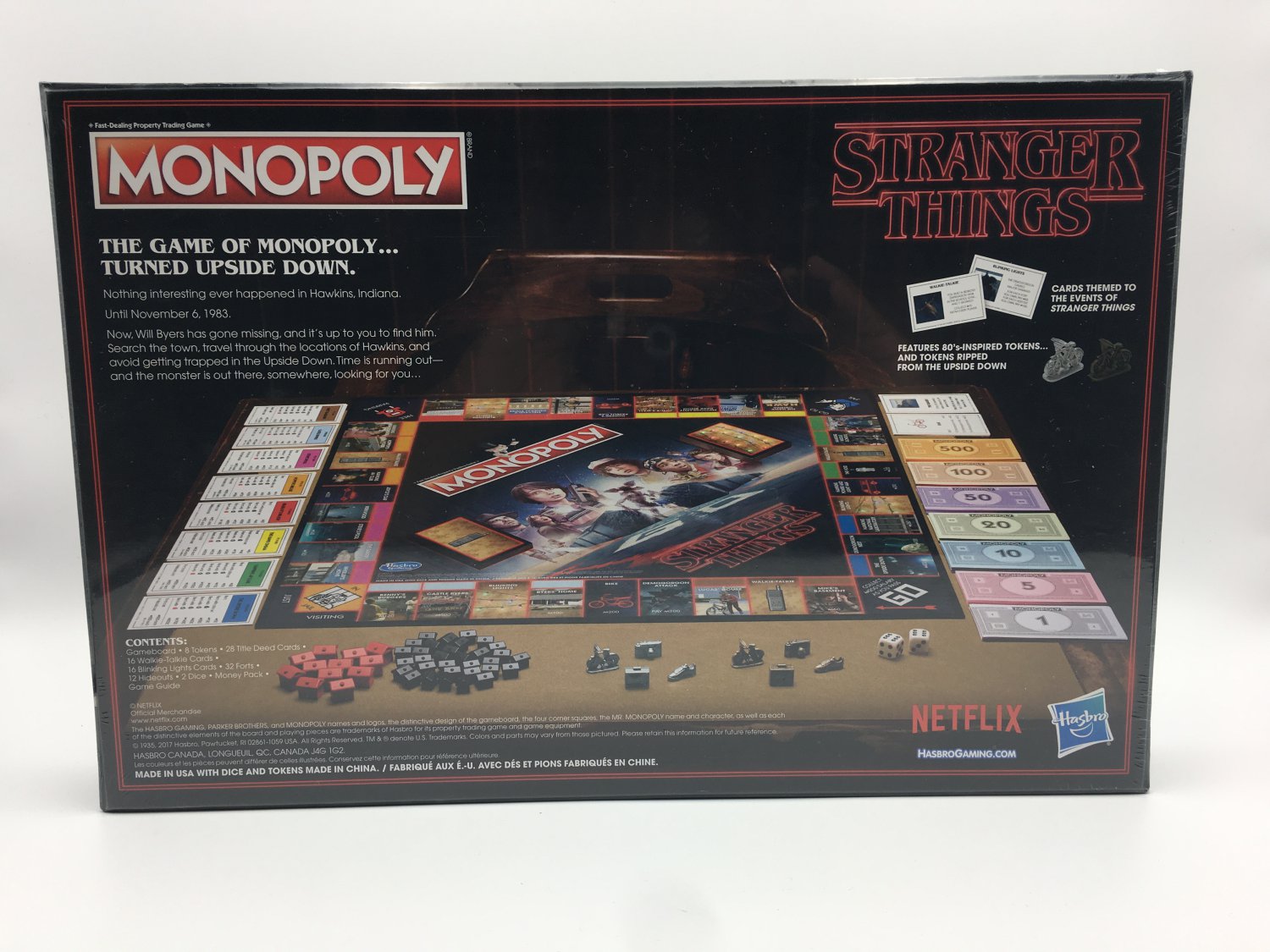 Hasbro Monopoly Board Game Stranger Things Edition - C4550