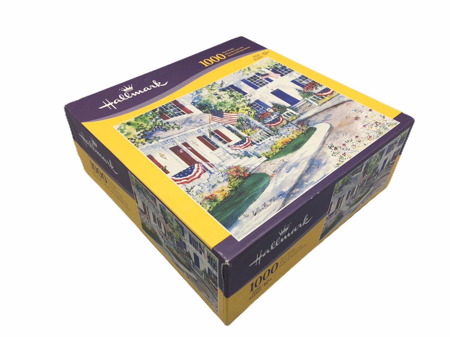 Milton Bradley Hasbro Hallmark 1000 Piece Patriotic House 20 x 24