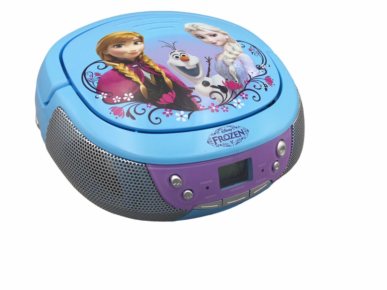 Frozen FR430 Am/FM CD Player Kid's Blue Boombox No Mic