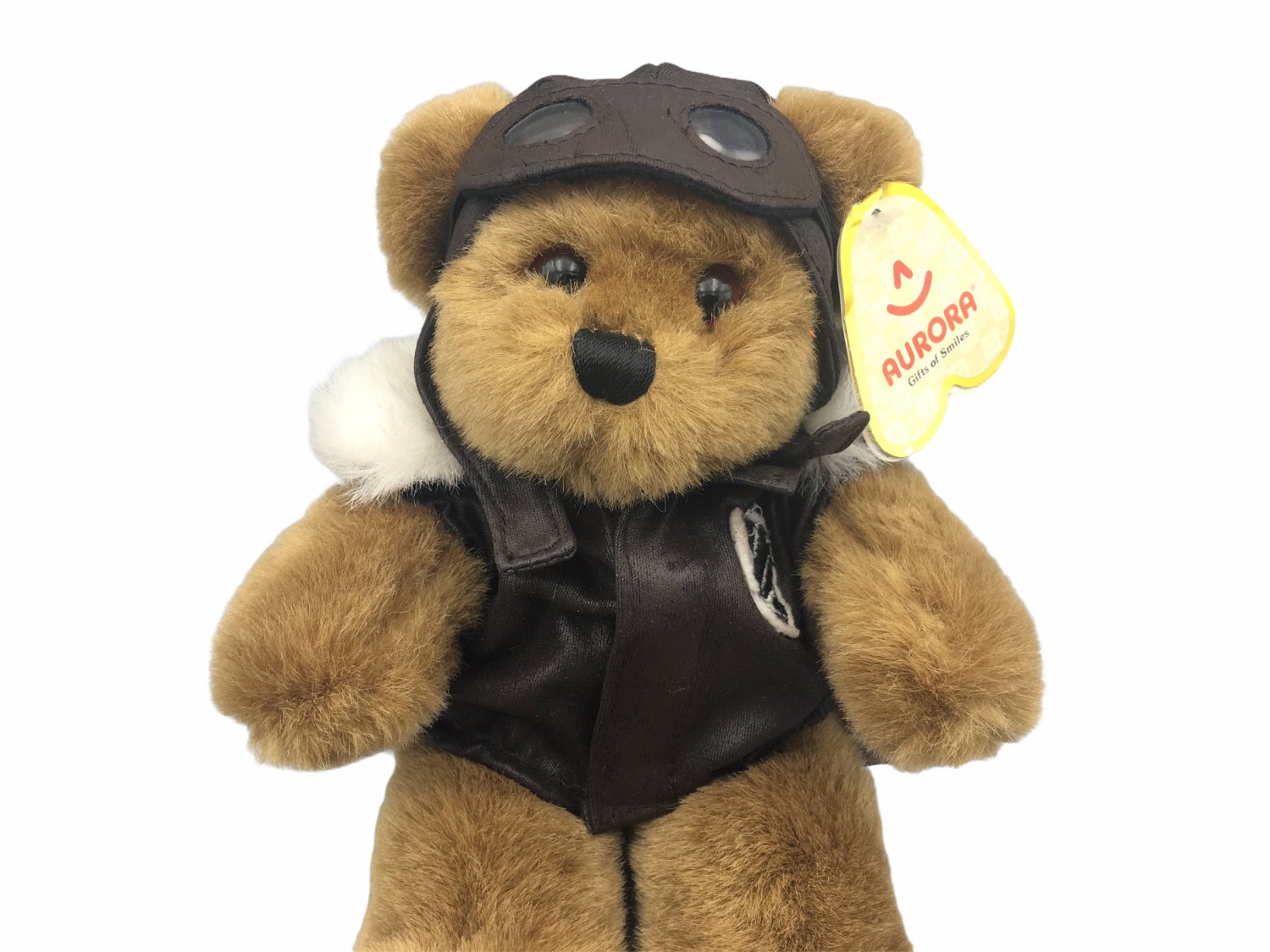 AURORA World Aviator Airplane Pilot 9" Plush Bear Toy Stuffed Animal