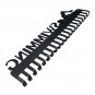 Black 20 Hook Metal Wall Mount Key Holder â Ideal for Organizing Keys, Medals & Accessories