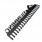 Black 20 Hook Metal Wall Mount Key Holder â Ideal for Organizing Keys, Medals & Accessories