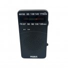 PRUNUS J-166 Portable AM FM Radio Black, Battery Operated, Retro Transistor Radio