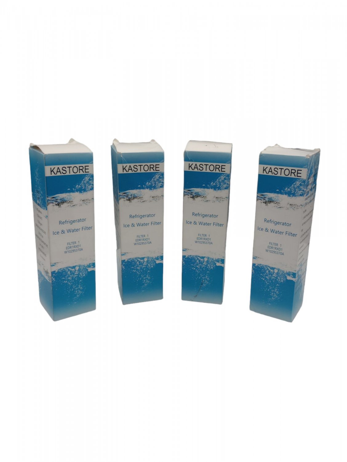 Kastore 300 Gallons Refrigerator Ice & Water Filter – 4 Pk for Filter 1, EDR1RXD1, W10295370A