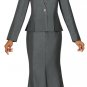Silver Size 8-26W Woman's GMI Suit#3152 Rhinestone Trimmed 2pc Suit
