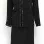 Woman's Size 26 Manhattan Couture 17360 Sequin Trimmed Round Neck Jacket Godet Skirt 3pc Suit