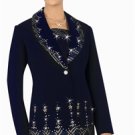 woman's  Francessca Bellini 27286 Border Contrast Print 2pc Suit