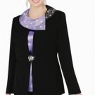 FrancWoman Francessca Bellini 27276 Asymmetric Portrait Collar 3pc Suit