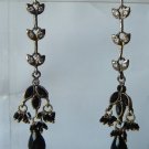 natural ruby emerald antique style cz dangler earing jewelery