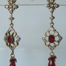 peridot green matching antique style cz dangler earing jewelery