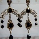 natural ruby antique style cz dangler earing jewelery