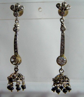 purple matching antique style cz chandelier earing jewelery