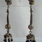 purple matching antique style cz chandelier earing jewelery
