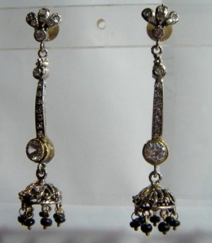 purple matching antique style cz chandelier earing jewelery