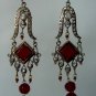 blue matching antique style cz dangler earing jewelery