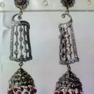 natural ruby emerald antique style cz dangler earing jewelery