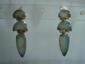 green matching antique style cz dangler earing jewelery