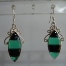 blue matching antique style cz dangler earing jewelery