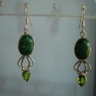rama green matching antique style cz dangler earing jewelery