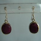 pink matching antique style cz dangler earing jewelery