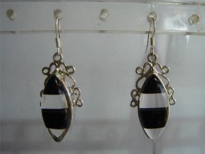 pink matching antique style cz dangler earing jewelery