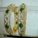 pink matching antique style cz dangler earing jewelery