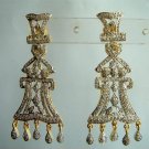 black matching antique style chandelier dangler earing jewelery