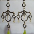 pearl beaded antique style cz dangler earing jewelery
