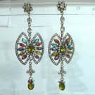 maroon matching antique style cz dangler earing jewelery