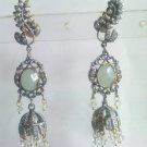 golden matching antique style cz chandelier earing jewelery