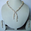 yellow matching antique style cz dangler earing jewelery