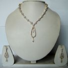 indian designer handmade twotone cz dangler earing
