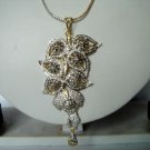 indian designer handmade twotone cz dangler earing