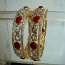 fine cz India Handmade twotone necklace earing jewelery
