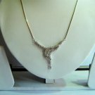 orange matching twotone cz handmade necklace jewelery