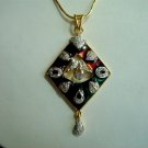 handmade fine cz necklace earing jewelery gold platted