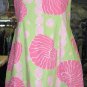 Lilly Pulitzer dress Pink Green shells 12