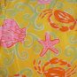 Lilly Pulitzer capri pants yellow with shells & crabs Size 2