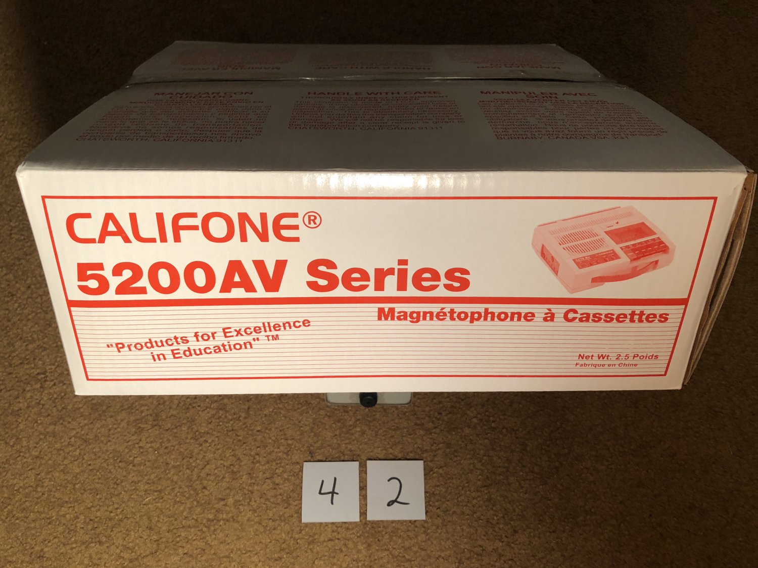 Califone Cassette Recorder 5200AV SERIES Magnetophone A Cassettes #42
