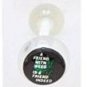 14 GAUGE BAD WORD  " A FRIEND WITH WEED IS A FRIEND INDEED " CLEAR FLEXI TONGUE BARBELL BODY JEWELRY