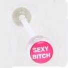 14GAUGE BAD WORD " SEXY BITCH " CLEAR FLEXI TONGUE RING BARBELL BODY JEWELRY