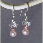 Pink Innocence - Swarovski Crystal Pearls Pink Earrings