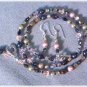 Collage Necklace - Swarovski Crystals & Crystal Pearls, Czech Glass, Sterling Silver - Neutrals