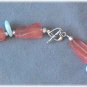 Cherry Quartz - Amazonite - Sterling Silver Necklace