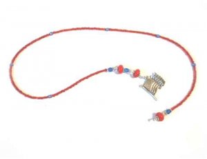 Patriotic Beaded Bookmark - Red White & Blue